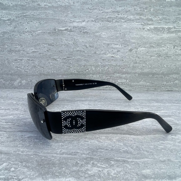 CHANEL CH 4117-B 101/87 62mm Black Crystal CC Oversized Sunglasses Frames Only - Picture 4 of 7
